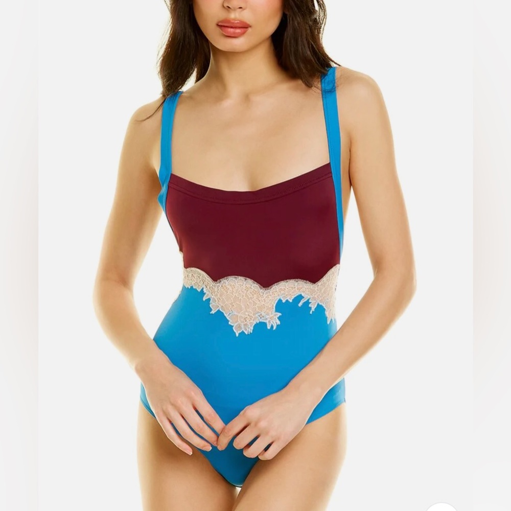 Valentino colorblock bodysuit size Small